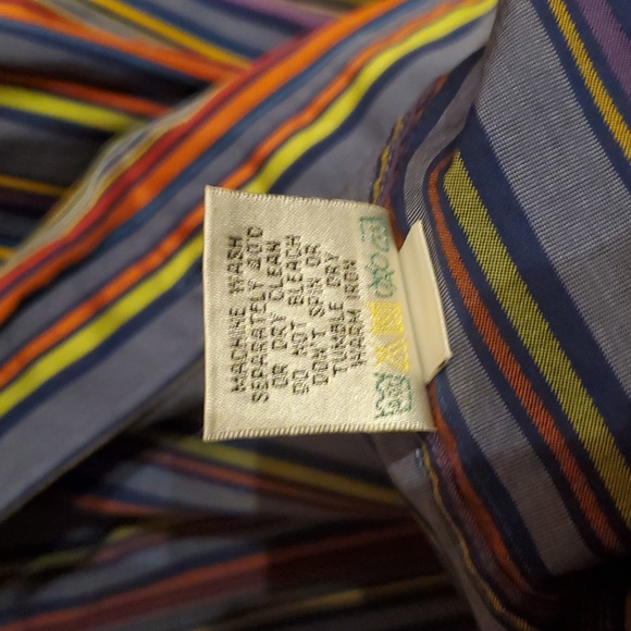 BUGATCHI SIZE 3XL Multicolor Striped Men's Shirt - Picture 10 of 11